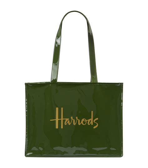 harrods green tote bag.